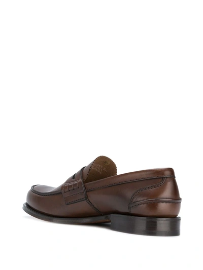 Shop Church's Pembrey Leather Loafers In Brown