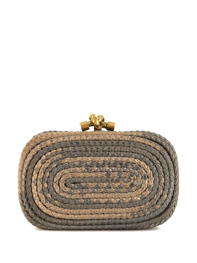 Pre-owned Bottega Veneta 2010s Knot Clutch Bag In Brown