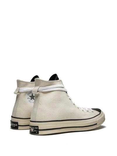 Shop Converse X Fear Of God Chuck 70 Hi "white" Sneakers In Neutrals