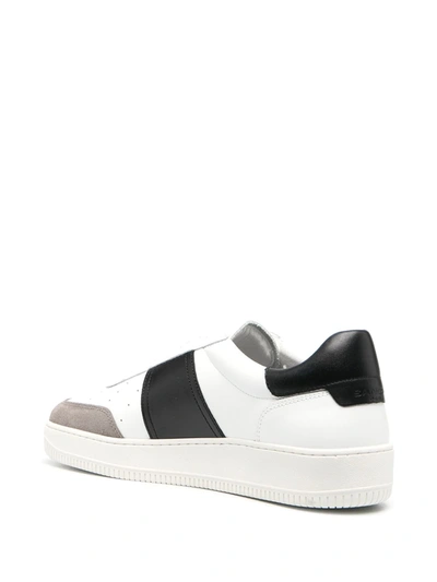Shop Sandro Panelled Low-top Sneakers In White