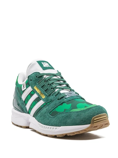 Shop Adidas Originals X Bape X Undefeated Zx 8000 "green" Sneakers