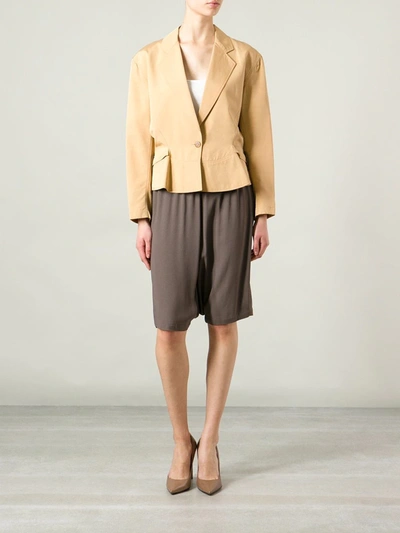 Pre-owned Alaïa Drawstring Blazer In Neutrals