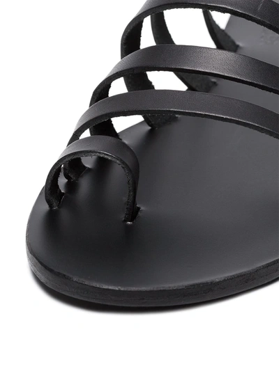 Shop Ancient Greek Sandals Black Niki Leather Sandals