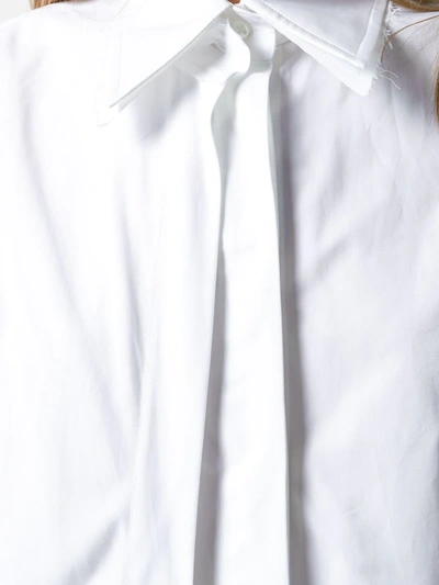 Off-white Draped Tie Shirt In White