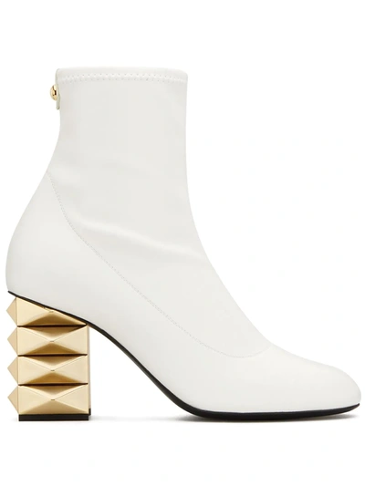 Shop Giuseppe Zanotti Nala Boots In White