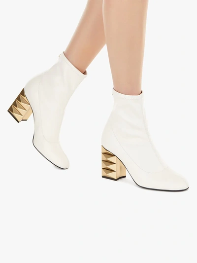 Shop Giuseppe Zanotti Nala Boots In White