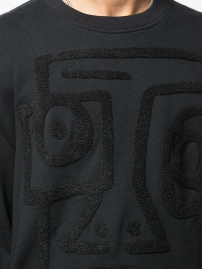 Shop Haculla Nyc Destructed Sweatshirt In Black