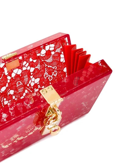 Shop Dolce & Gabbana Dolce Box Clutch In Red