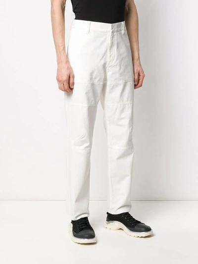 Shop Ambush High-rise Cargo Trousers In White