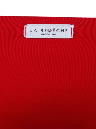 Shop La Reveche Shayna Frill Detail Bikini In Red