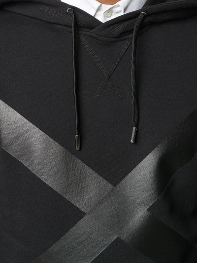 Shop Alexander Mcqueen Appliqué Detail Hoodie In Black
