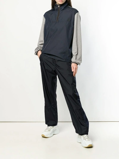 Shop Acne Studios Contrast Stripe Track Pants In Black