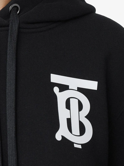 Shop Burberry Monogram Hoodie In Black