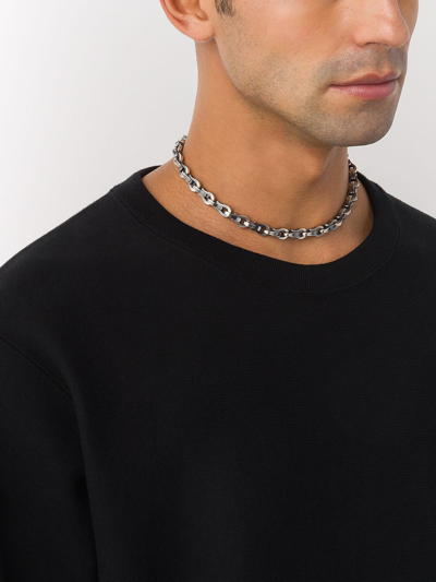 Shop Hum Box-chain Necklace In Silver
