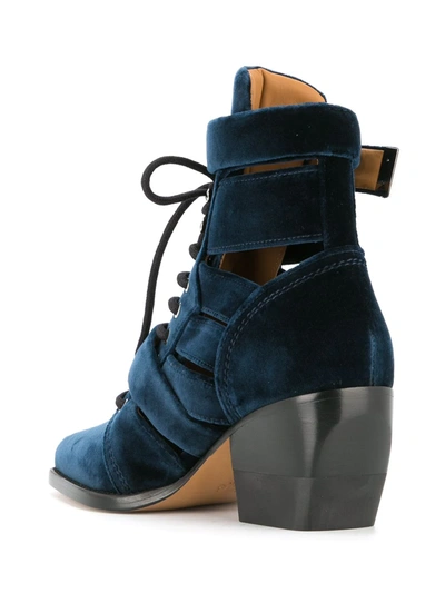 Shop Chloé Rylee Medium Boots In Blue