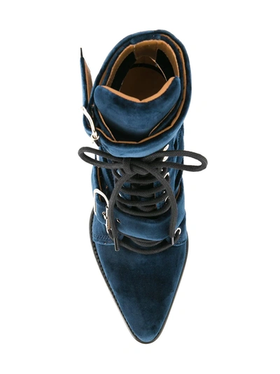 Shop Chloé Rylee Medium Boots In Blue