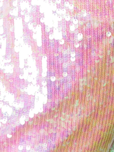 Circus Hotel Iridescent Cropped Trousers In White