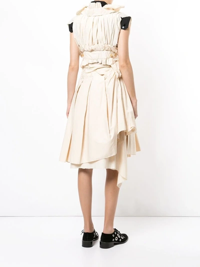 Pre-owned Comme Des Garçons Deconstructed Skirt And Top In Neutrals