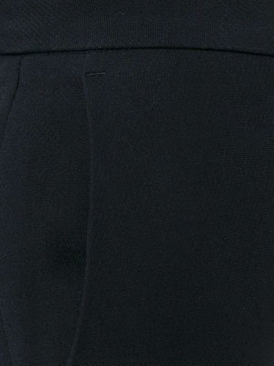 Shop Fendi Wide Leg Tailored Trousers In Black