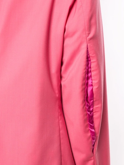 Comme Des Garçons Homme Deux Single-breasted Fitted Blazer In Pink