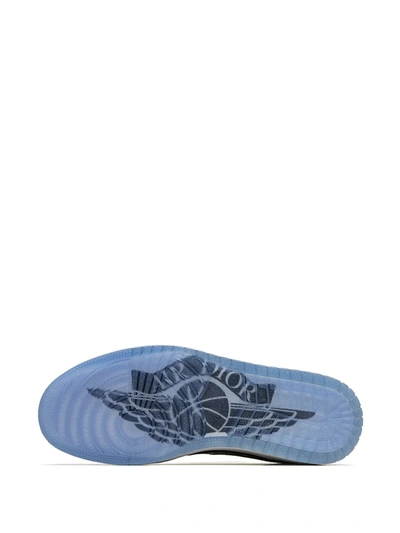 Jordan X Dior Air  1 Low Sneakers In Grey