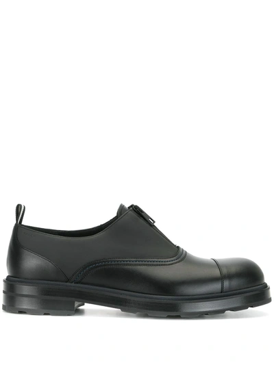 Shop Bally Minimal Oxford Shoes In Black