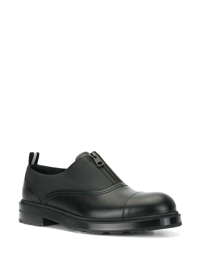 Shop Bally Minimal Oxford Shoes In Black