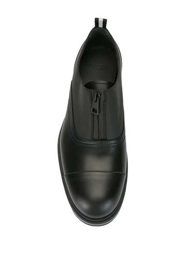 Shop Bally Minimal Oxford Shoes In Black