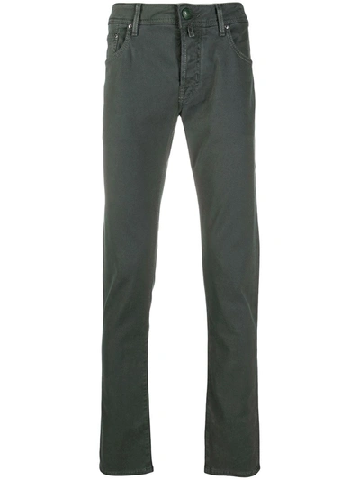 Shop Jacob Cohen Straight-leg Trousers In Green