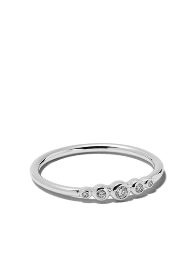 Shop Astley Clarke 14kt White Gold Diamond Mini Icon Nova Ring