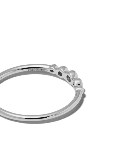 Shop Astley Clarke 14kt White Gold Diamond Mini Icon Nova Ring
