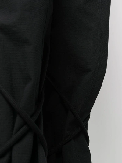 Shop Kenzo Drawstring Tied Leg Trousers In Black