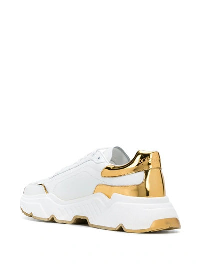 Shop Dolce & Gabbana Daymaster Two-tone Sneakers In White