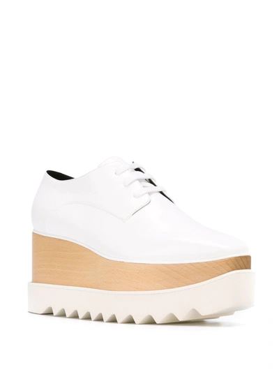 Shop Stella Mccartney Elyse Platform Shoes In White