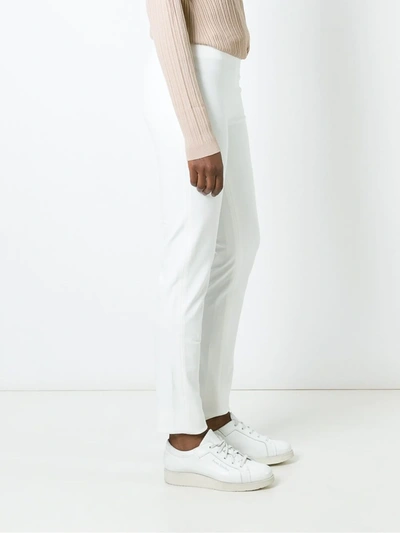 Shop Joseph Slim Fit Trousers In White