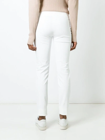 Shop Joseph Slim Fit Trousers In White