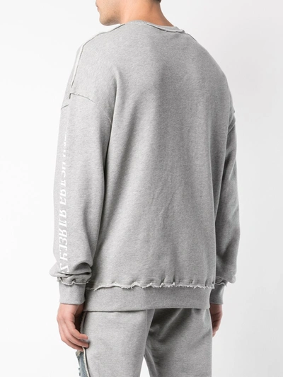 Mostly Heard Rarely Seen Shh Sweatshirt In Grey