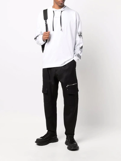 Alyx Graphic-print Pullover Hoodie In 白色