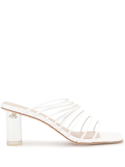 Shop Rejina Pyo Transparent Heel Sandals In White