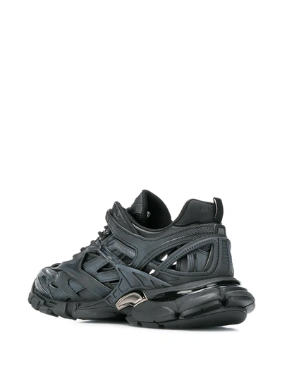 Shop Balenciaga Track.2 Open Sneakers In Black