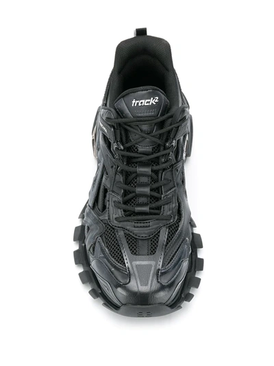 Balenciaga Track.2 Open Sneakers In Black