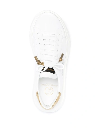 Shop Giuliano Galiano Nemesis Low-top Sneakers In White