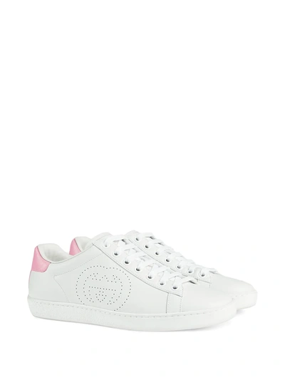 Shop Gucci Ace Sneakers In White