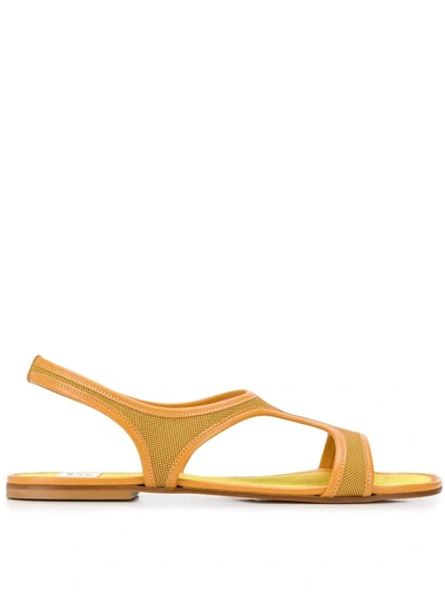 Shop Maryam Nassir Zadeh Corazon Sandals In Yellow