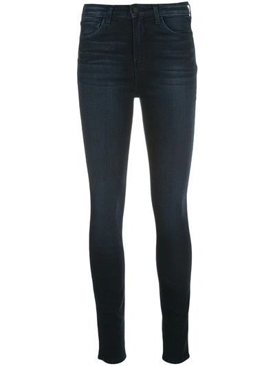 Shop L Agence High-rise Skinny Jeans In Blue