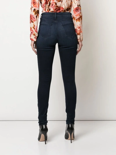 Shop L Agence High-rise Skinny Jeans In Blue