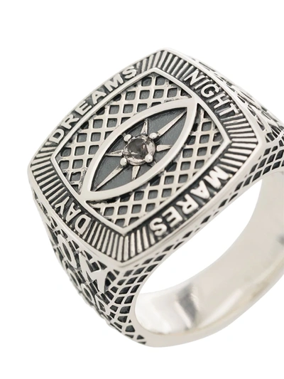STERLING SILVER CRYSTAL CHAMPION RING