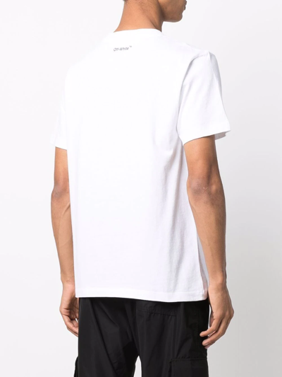 Shop Off-white Monalisa Slim-cut T-shirt In White