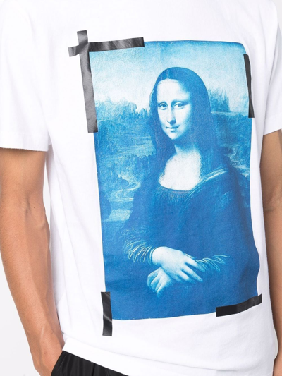 Shop Off-white Monalisa Slim-cut T-shirt In White