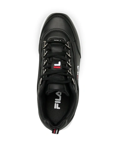 Shop Fila Strada Low Sneakers In Black